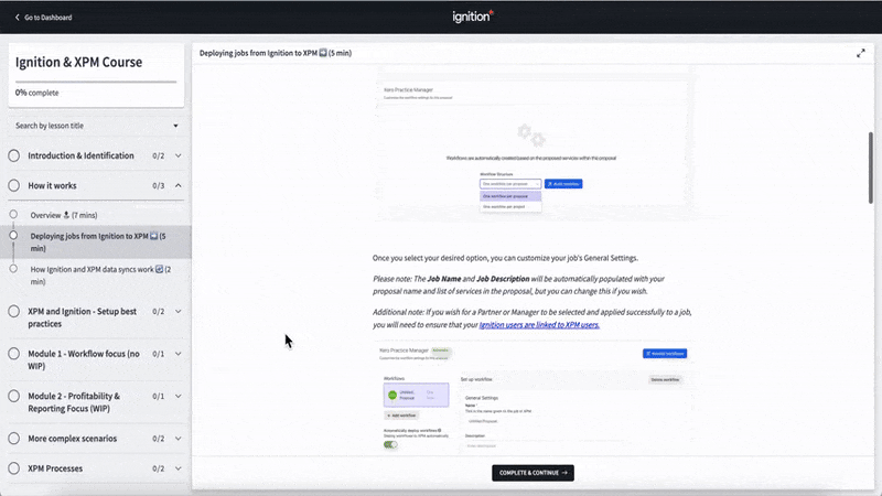 An example lesson from Ignition & XPM course.
