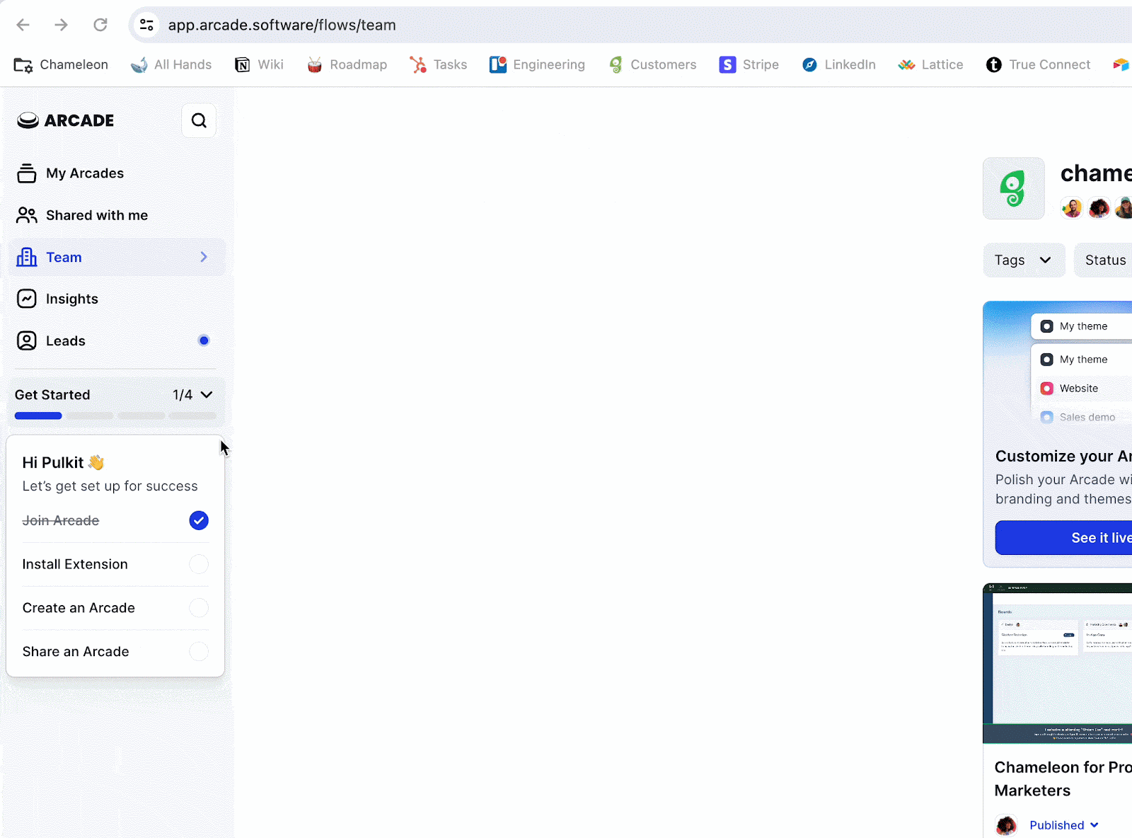 Arcade’s onboarding checklist