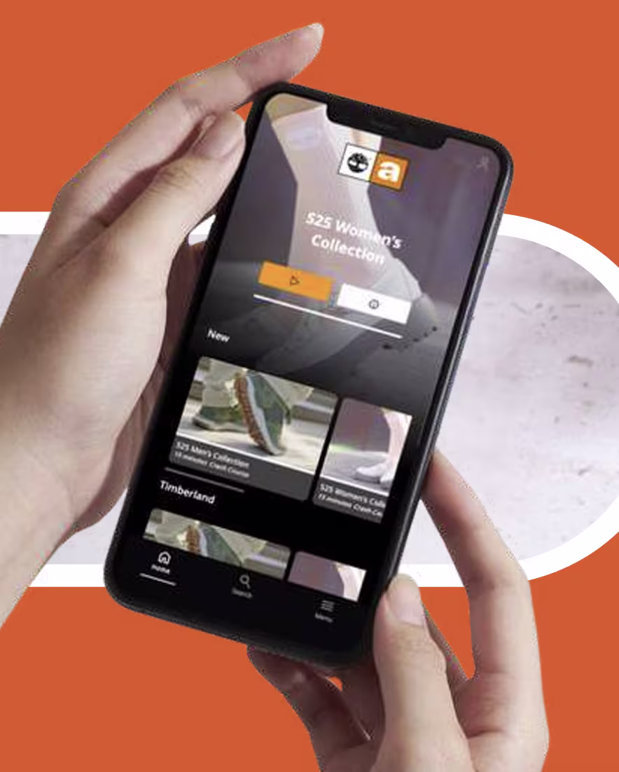 An example screen from Timberland Retail Academy.