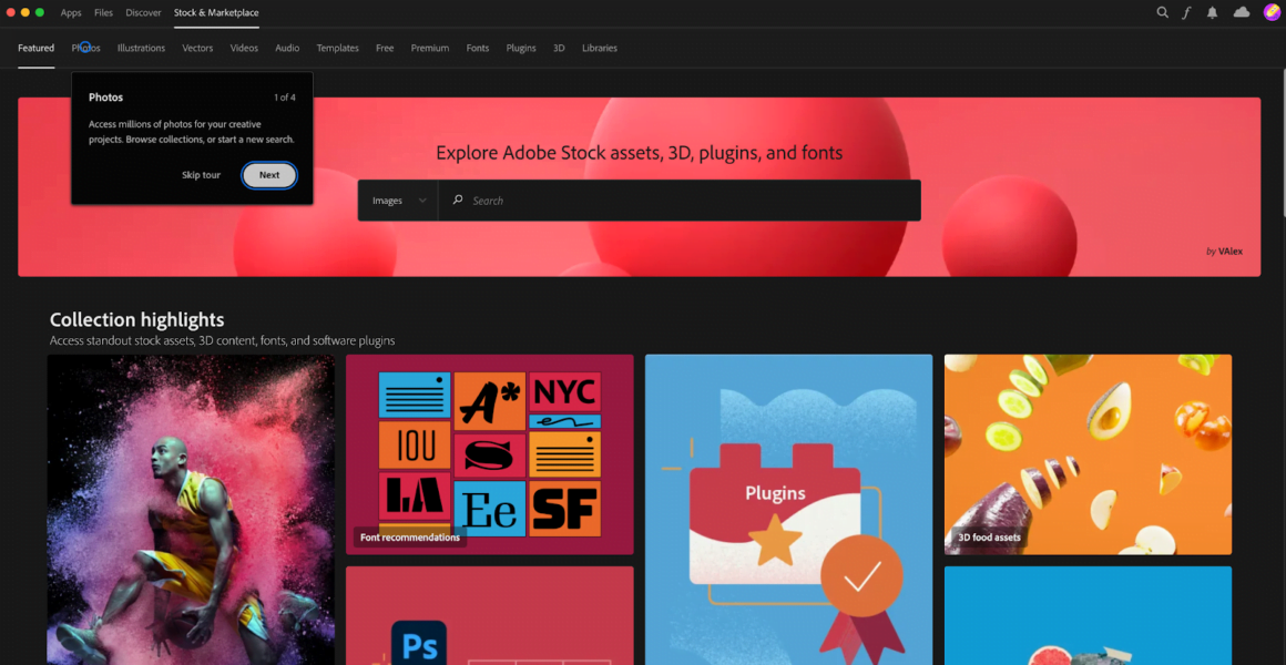 adobe creative cloud product tour