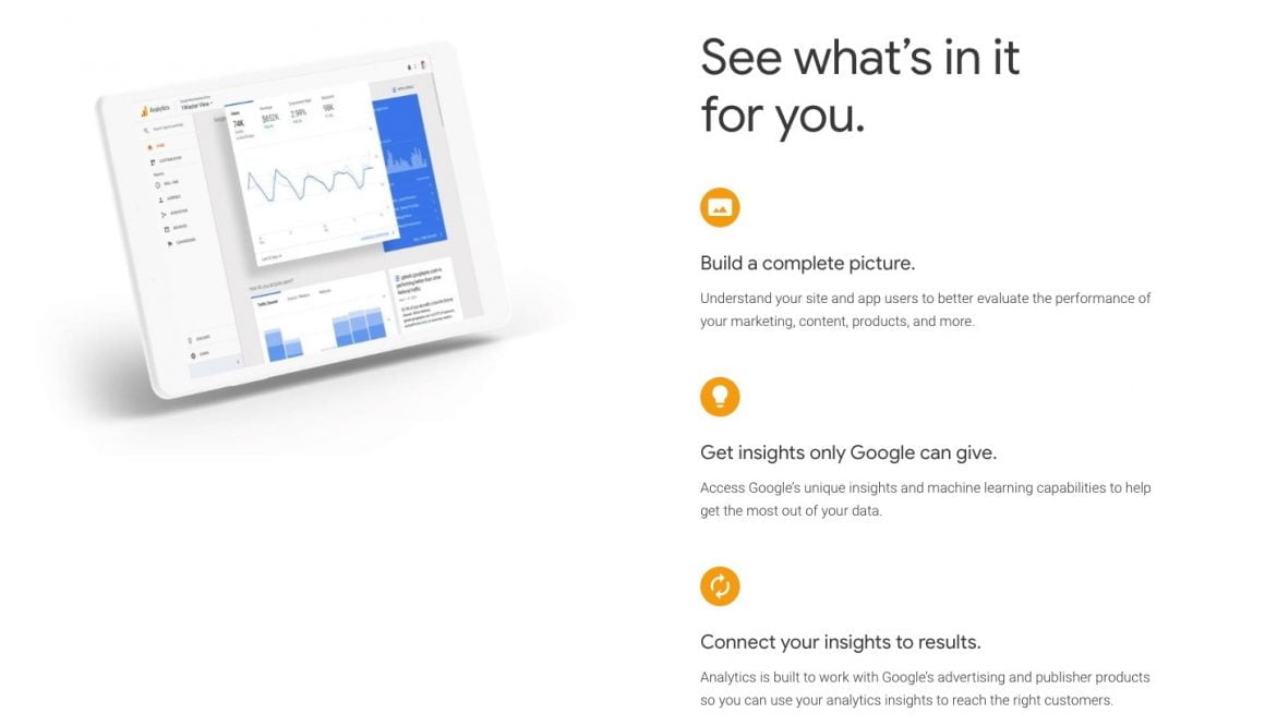 Google Analytics tool