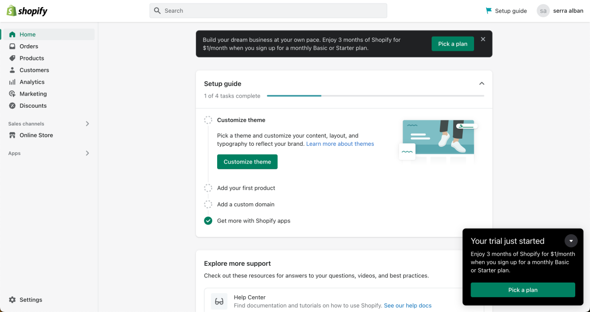 seller onboarding shopify onboarding checklist