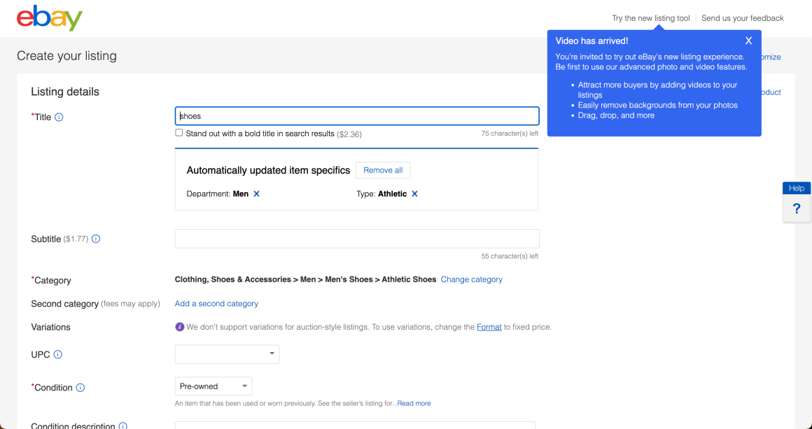 seller onboarding ebay