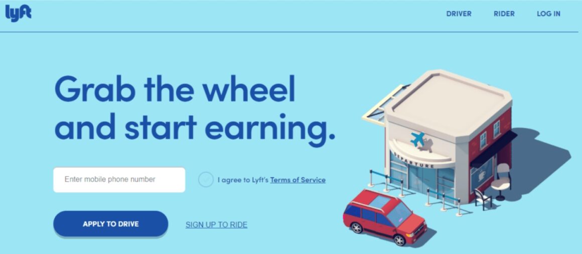 welcome page examples lyft