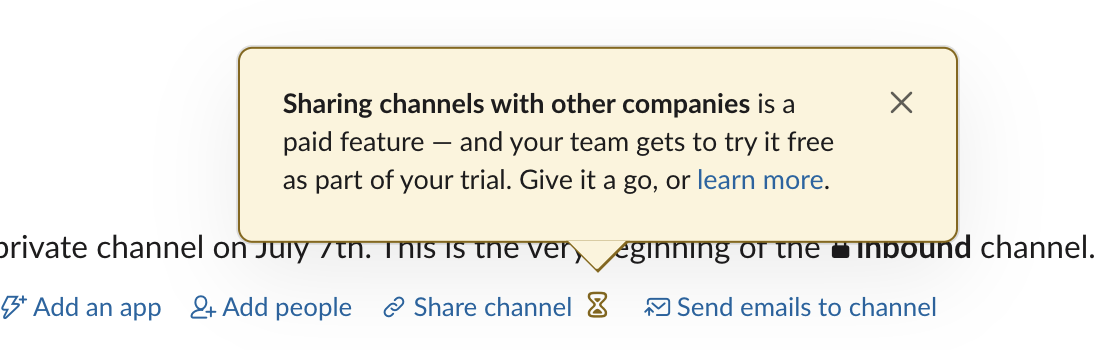 slack poor user onboarding experience