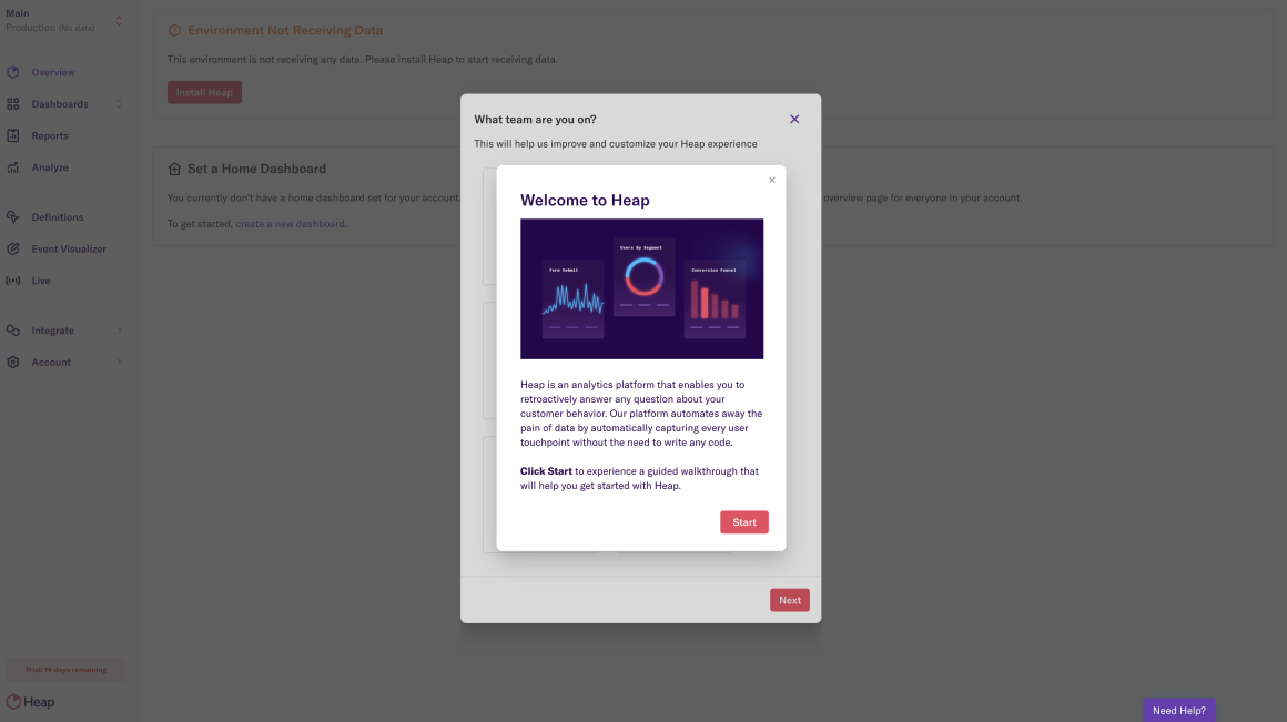 bad user onboarding experiences heap