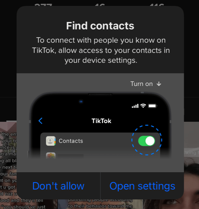 tiktok in-app user onboarding experience