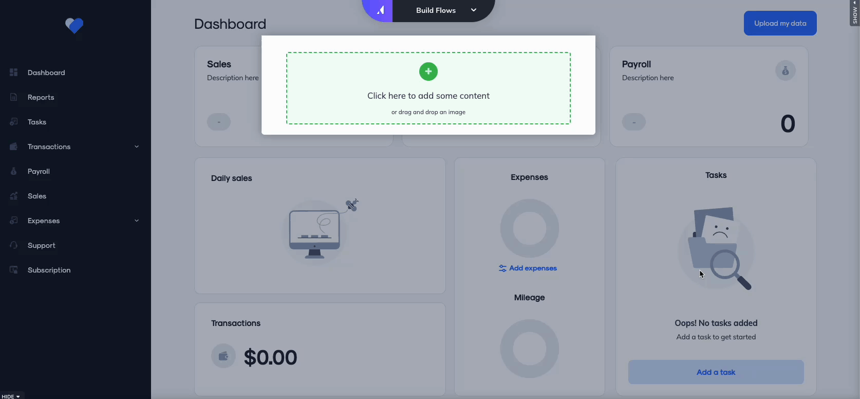 Appcues survey builder.