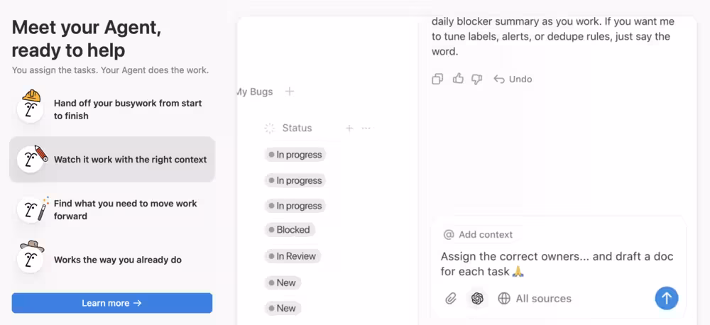 Notion’s new AI tooltip
