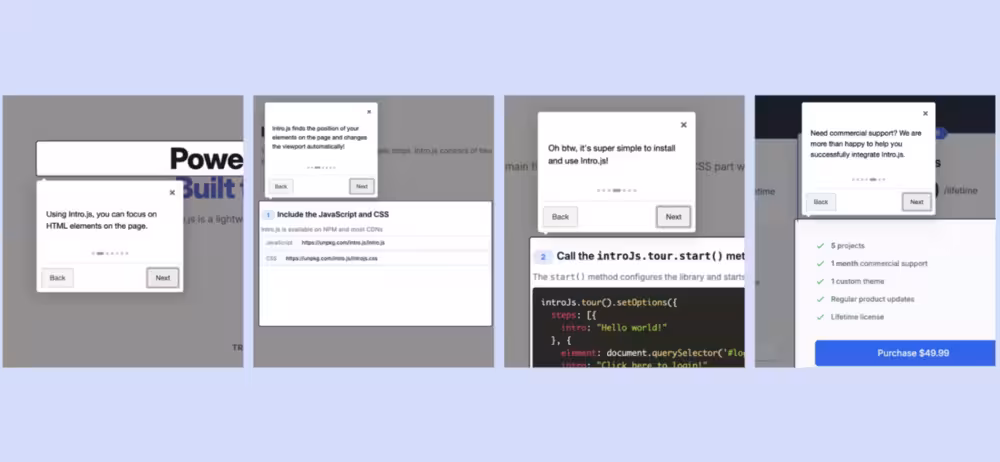 Intro.js demo tour