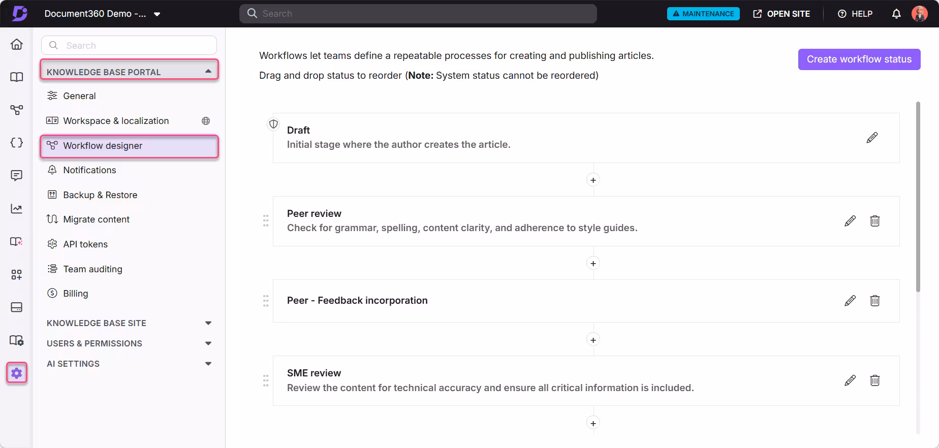 Workflow designer