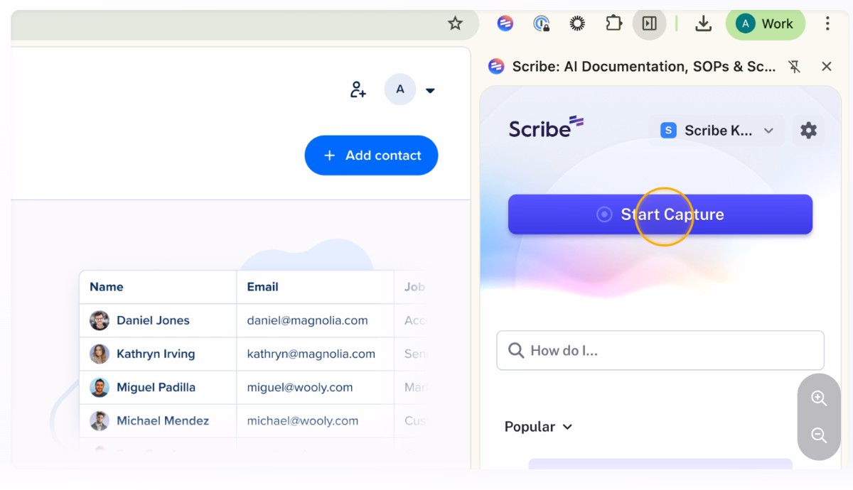 Scribe Capture extension.