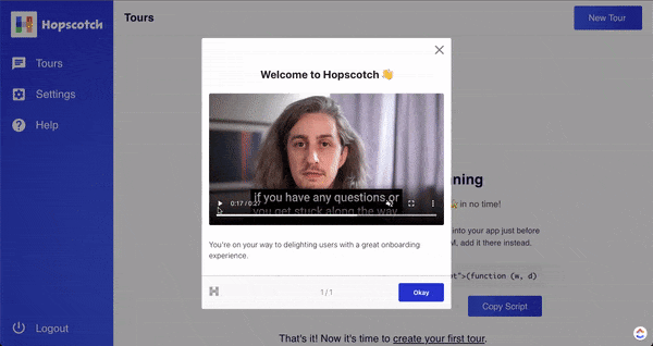 exemple onboarding de site web hopscotch