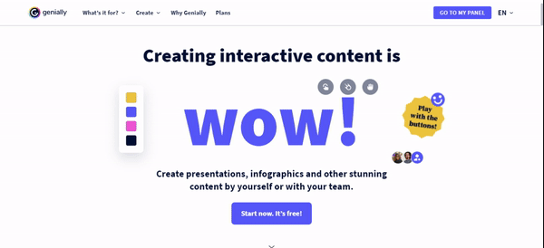 exemple onboarding de site web genially