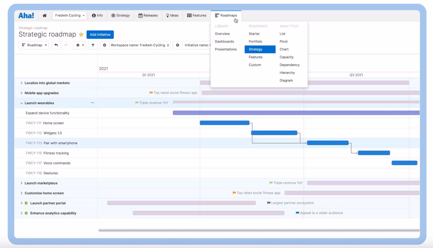 Aha! Roadmaps.