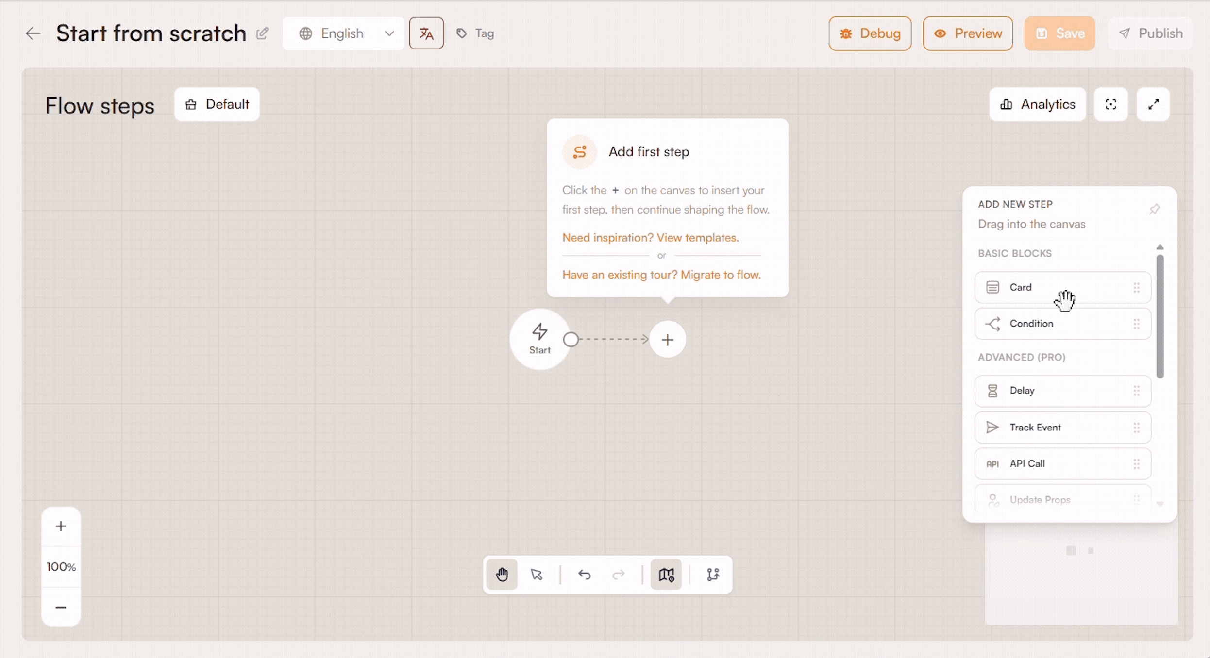 Product Fruits’ Flow Canvas