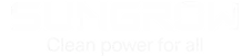 SUNGROW company logo with the tagline Clean power for all.