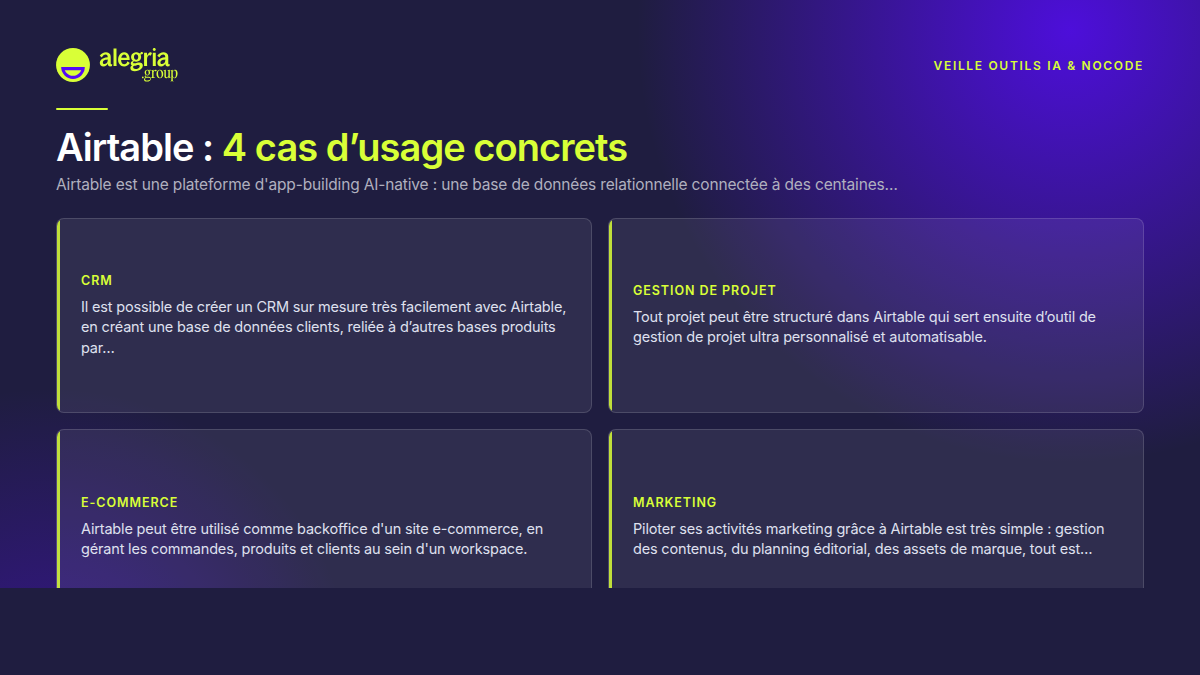 Airtable : la plateforme AI-native pour créer apps, bases de données et workflows sans coder