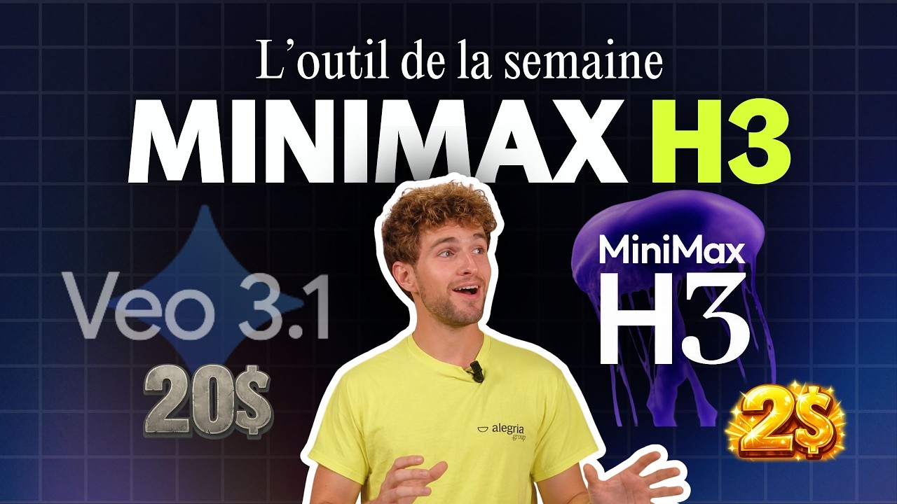 Miniature de la vidéo YouTube : MiniMax H3 : l'IA vidéo n°1 mondiale est chinoise et open source