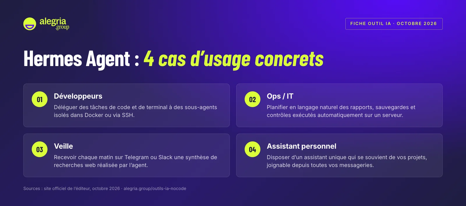 Hermes Agent, l’agent IA open source et auto-hébergé pour automatiser ses tâches avec le modèle de son choix