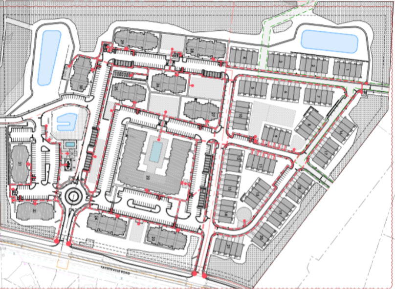 HKJ starts a new multifamily community calling for 394-units mixed with ten garden buildings, one manor building, townhomes, and amenities to service the community
