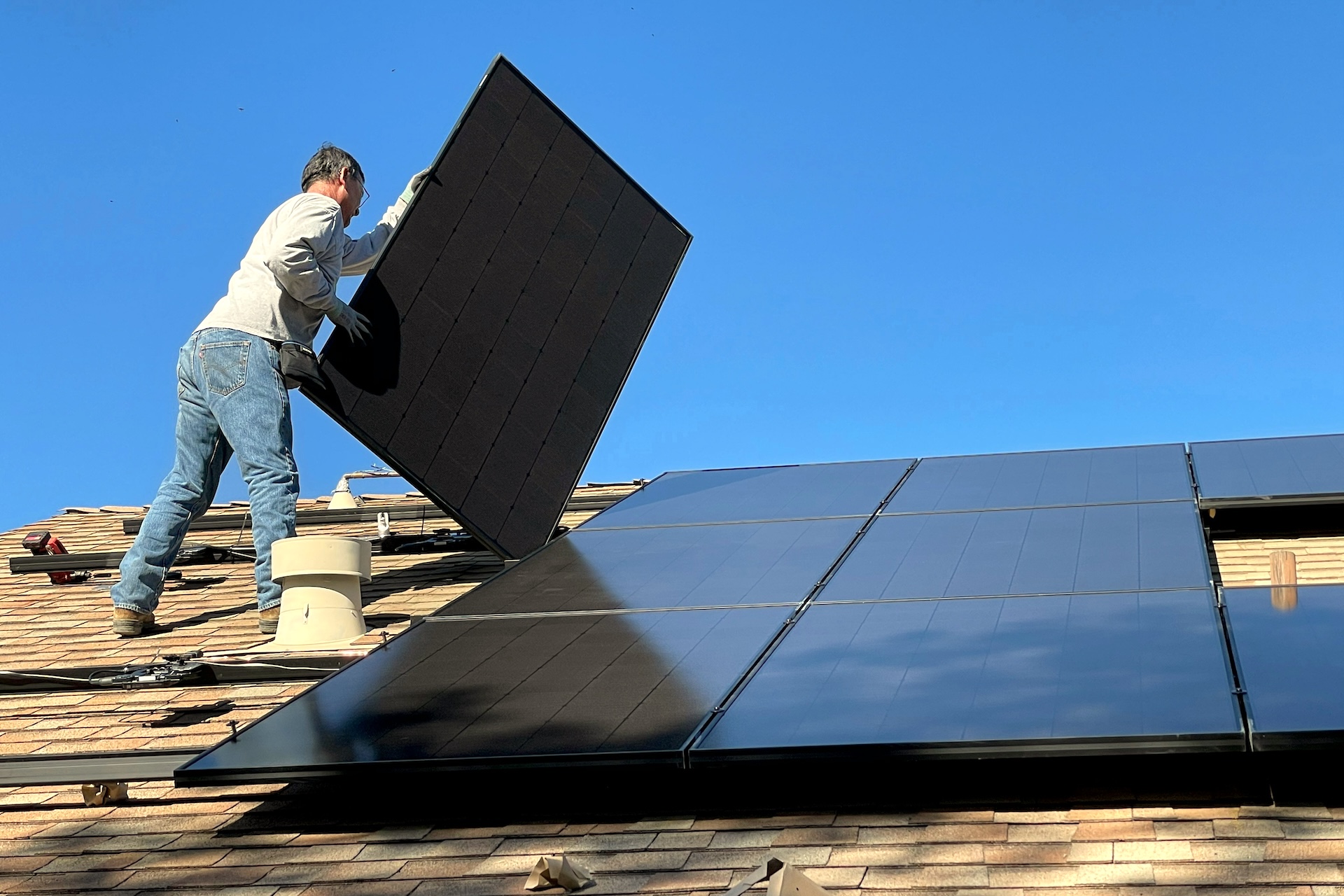 Solaranlage auf Ferienhaus