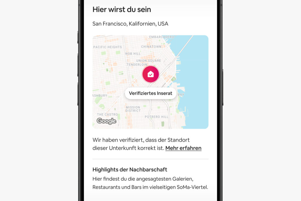 Verifiziertes Inserat auf Airbnb mit dem Airbnb Frühlingsupdate 2024