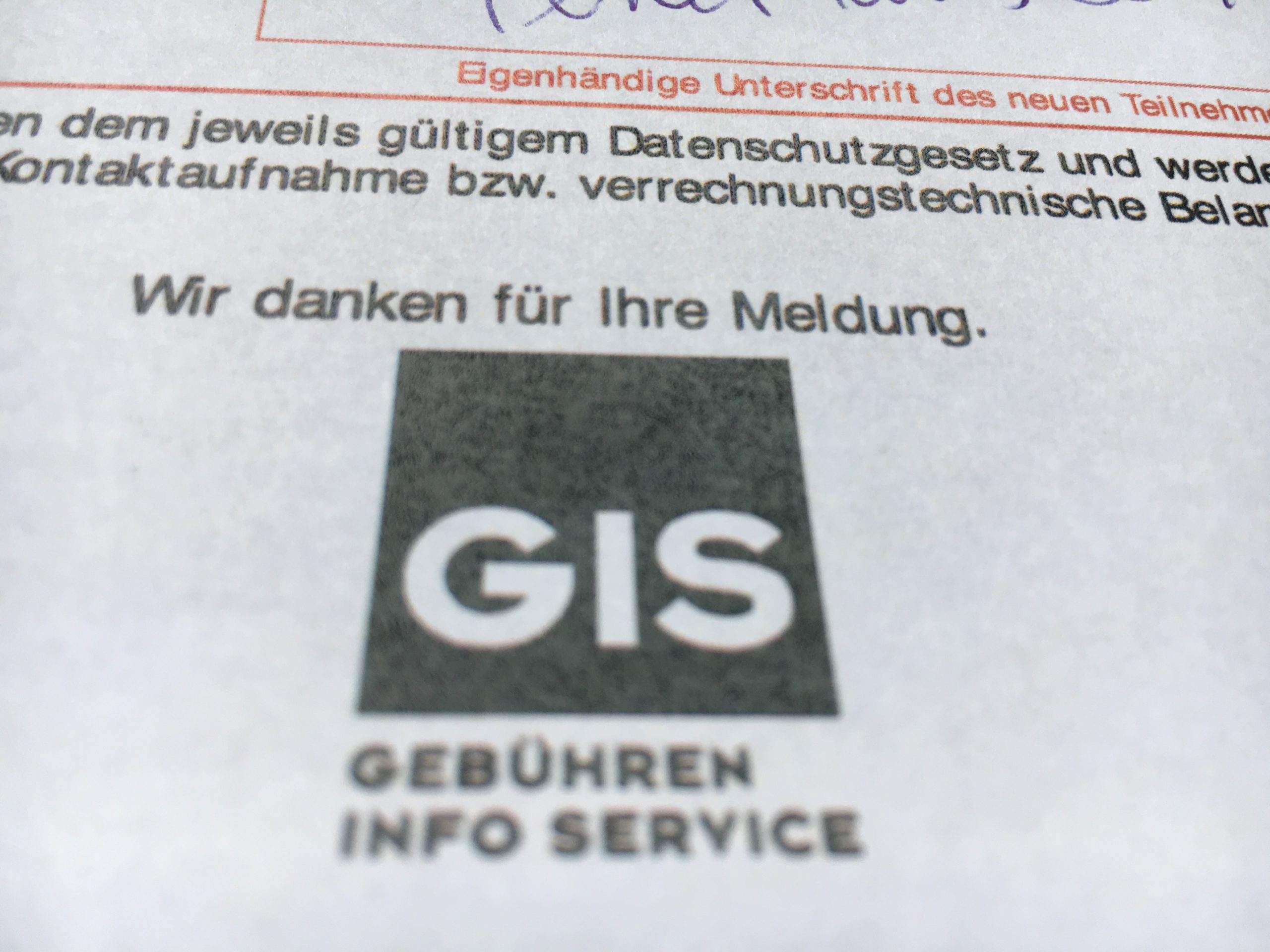 GIS Gebührenbescheid