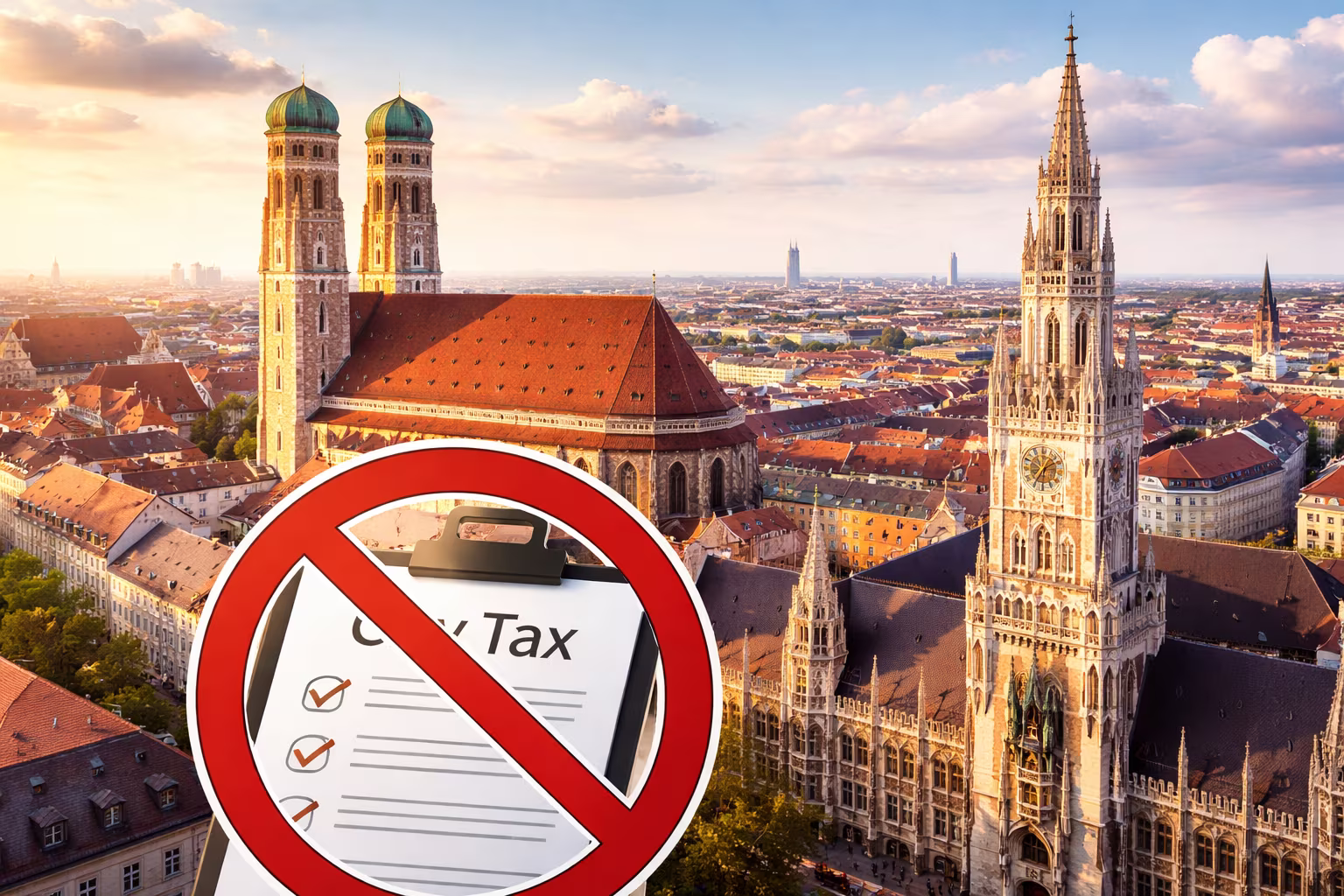 bild visualisiert die fehlende Übernachtungssteuer in München
