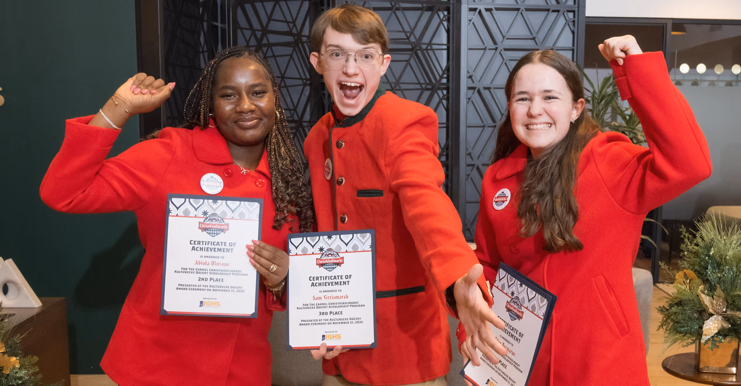 Three Kulturecke Docent winners at 2024 Carmel Christkindlmarkt