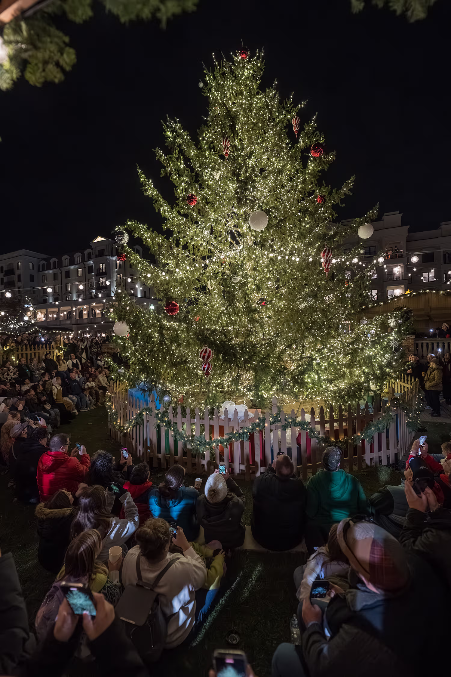 Guests shopping at the Carmel Christkindlmarkt