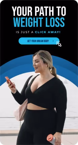 Email design shown on a phone