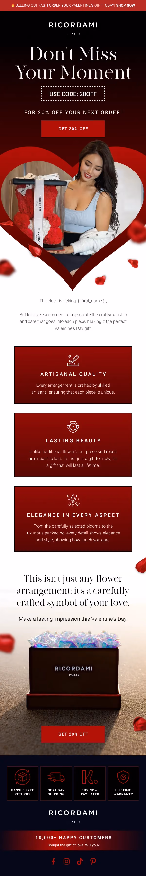 Abandoned checkout flow email design by Sunlo Consulting
