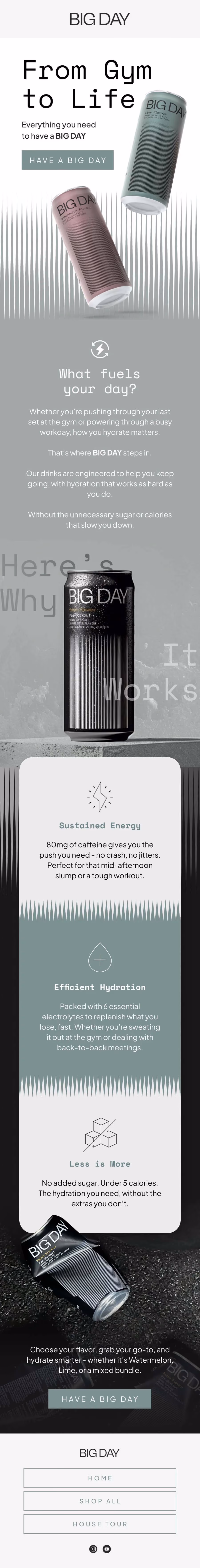 Big Day email design by Sunlo Consulting