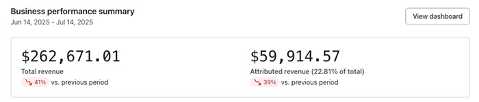 Klaviyo dashboard before working together