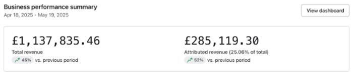 Klaviyo dashboard before