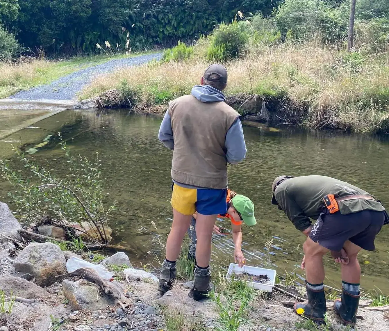 Upper Ongarue water sampling field day