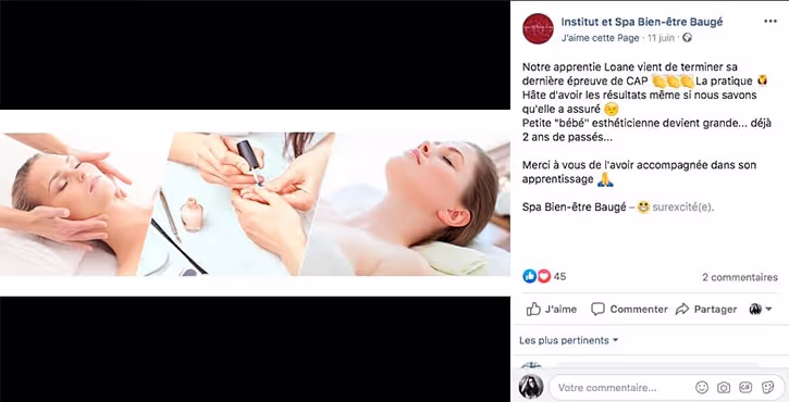 image facebook kiute reservation en ligne