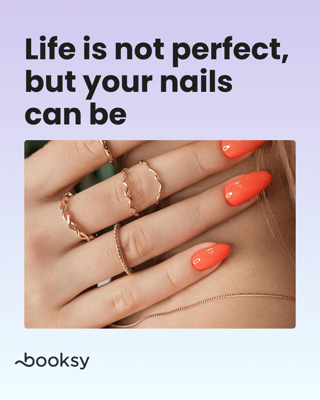 Life is not perfect, but your nails can be - download nail quote for instagram