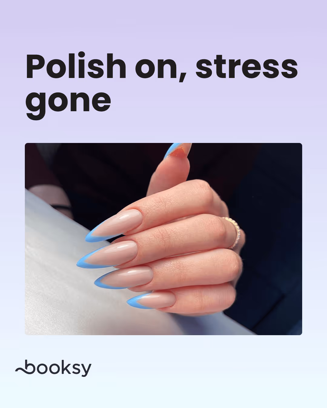 Polish on, stress gone - download cute nail quote for instagram