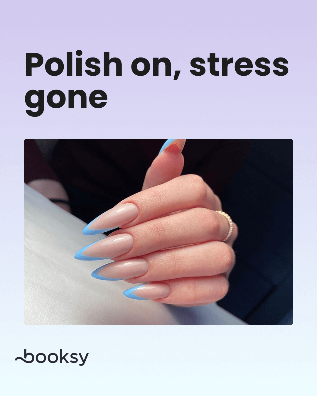 Polish on, stress gone - download cute nail quote for instagram