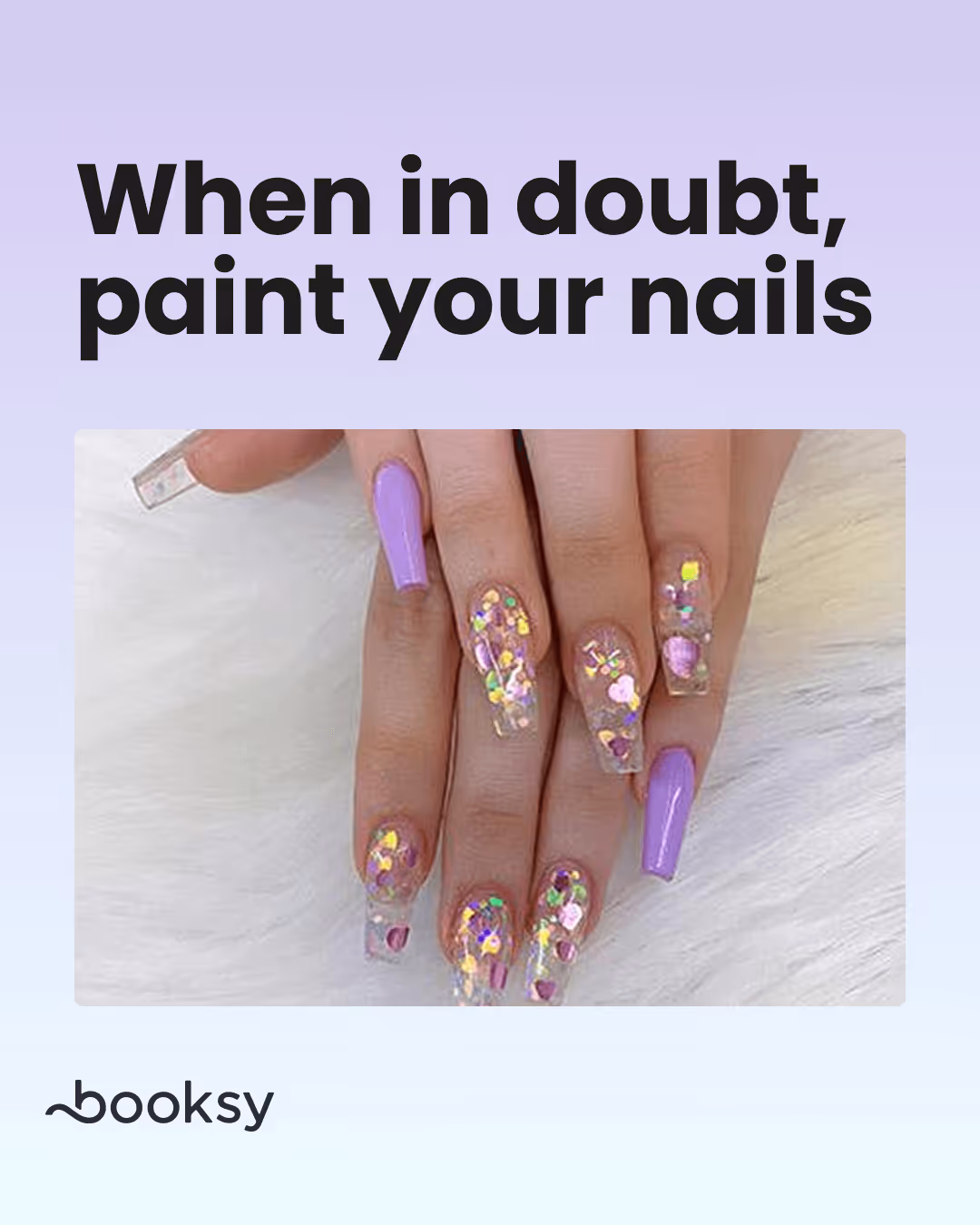 When in doubt, paint your nails - download cute nail quote for instagram
