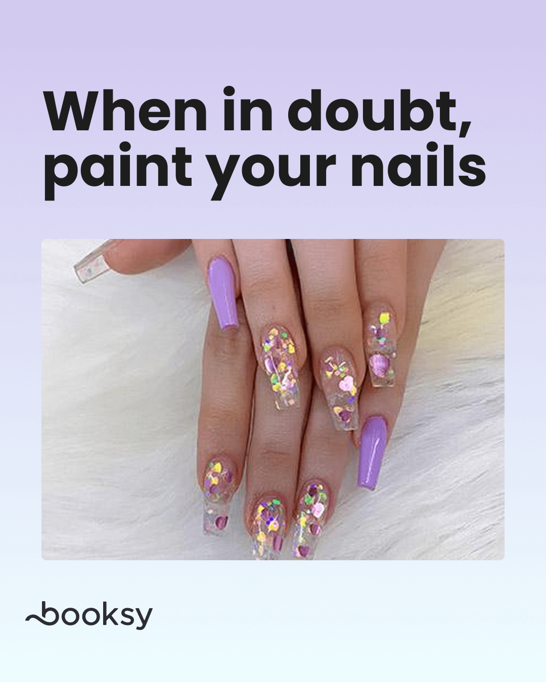 When in doubt, paint your nails - download cute nail quote for instagram