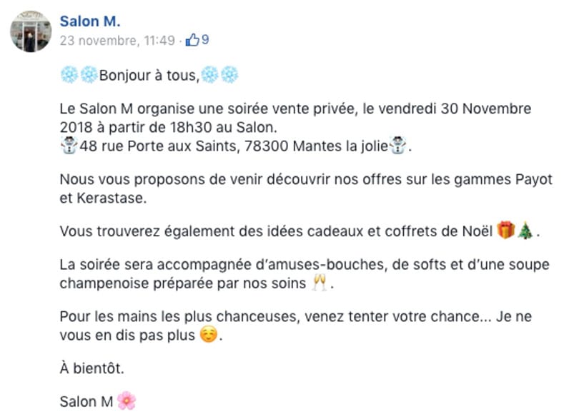 post instagram kiute reservation en ligne