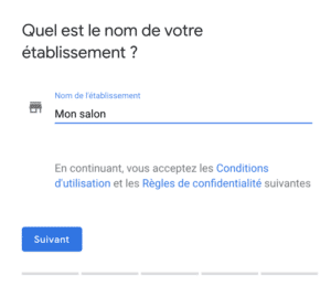 nom etablissement google my business kiute reservation en ligne