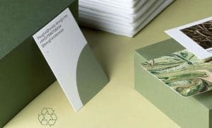 Carte de visite en coton, papier 100% recyclé par Moo kiute reservation en ligne