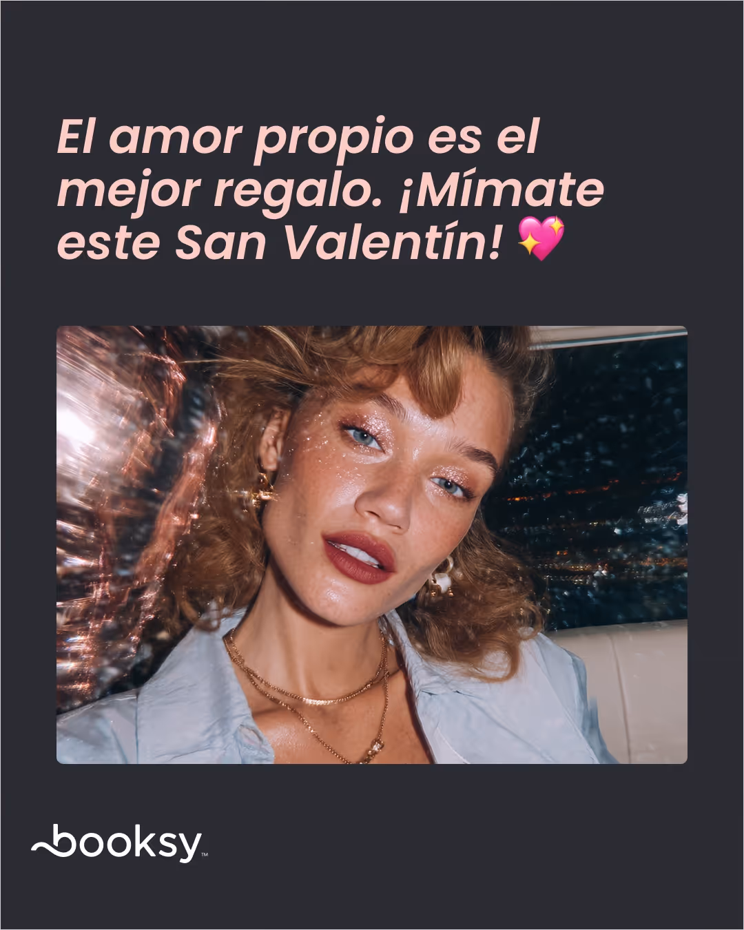 Frases de San Valentín para salones de belleza