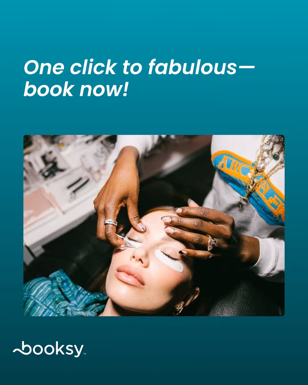 “One click to fabulous—book now!”