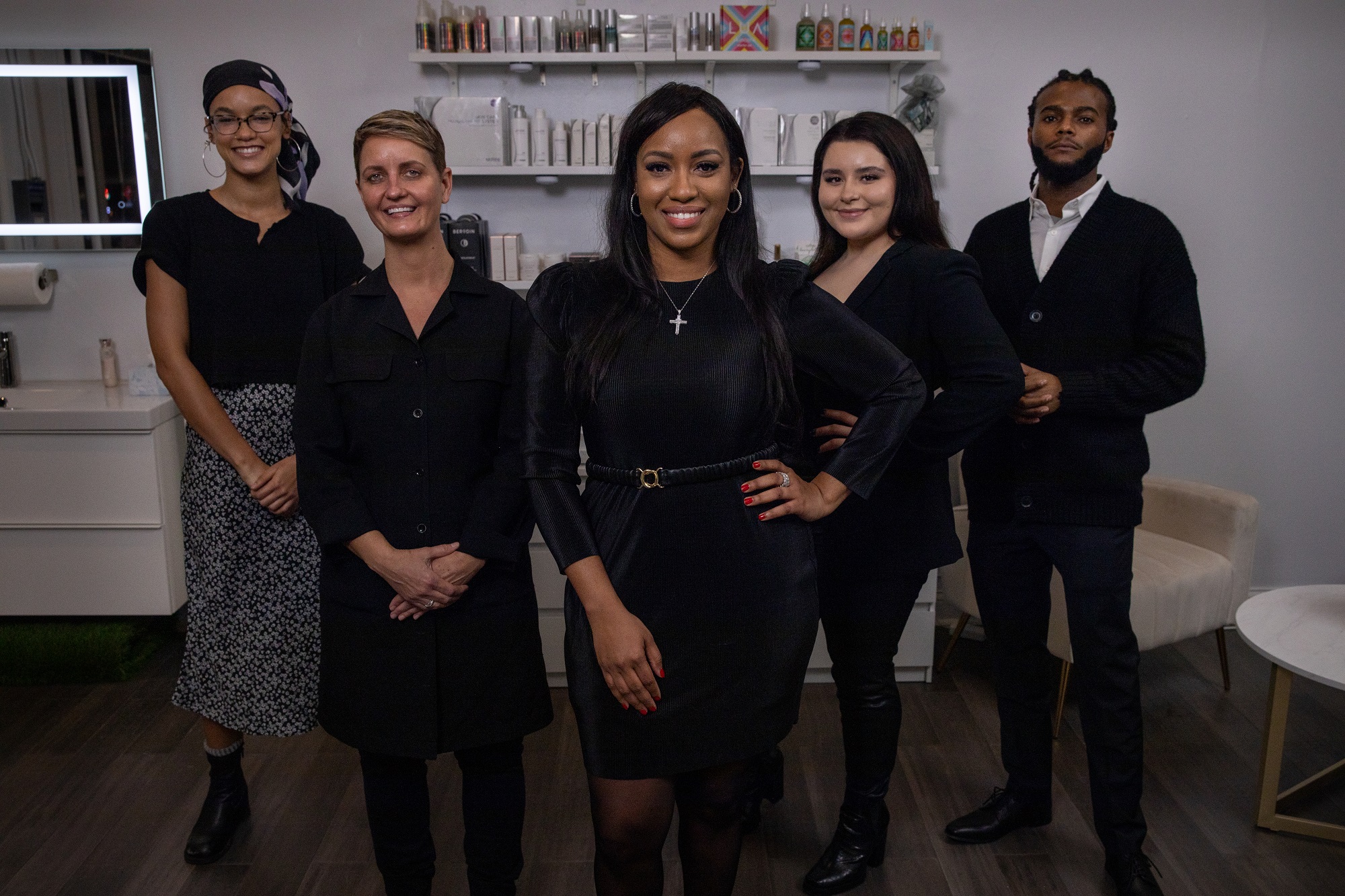 Yashira-business-owner-with-GlamRum-staff