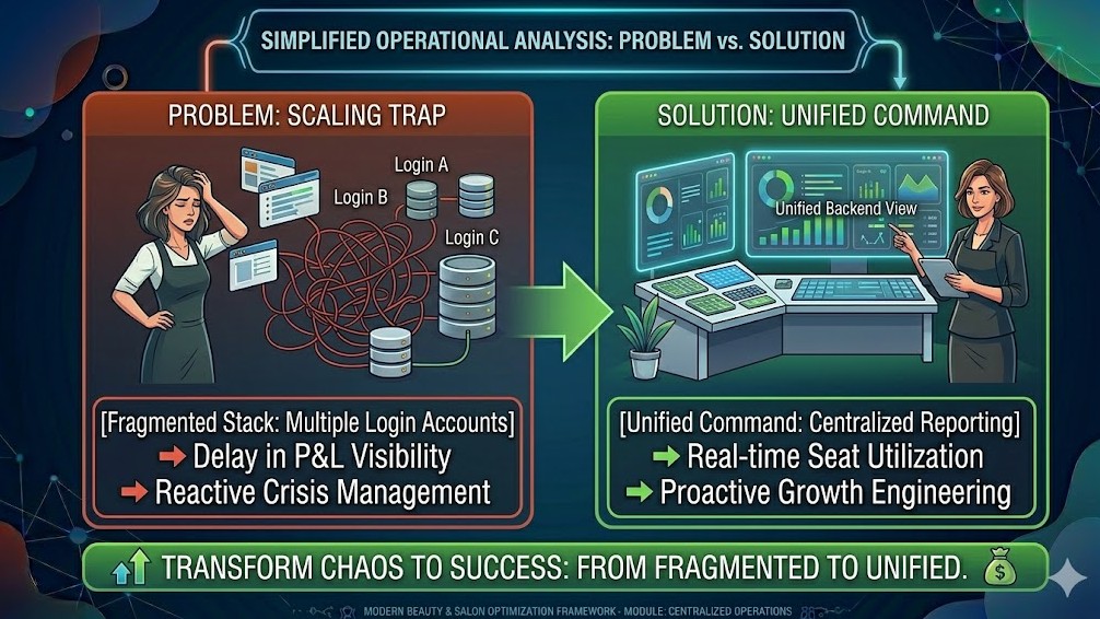 Modern salon business optimization - Transforming multi salon operations: from chaos to efficiency